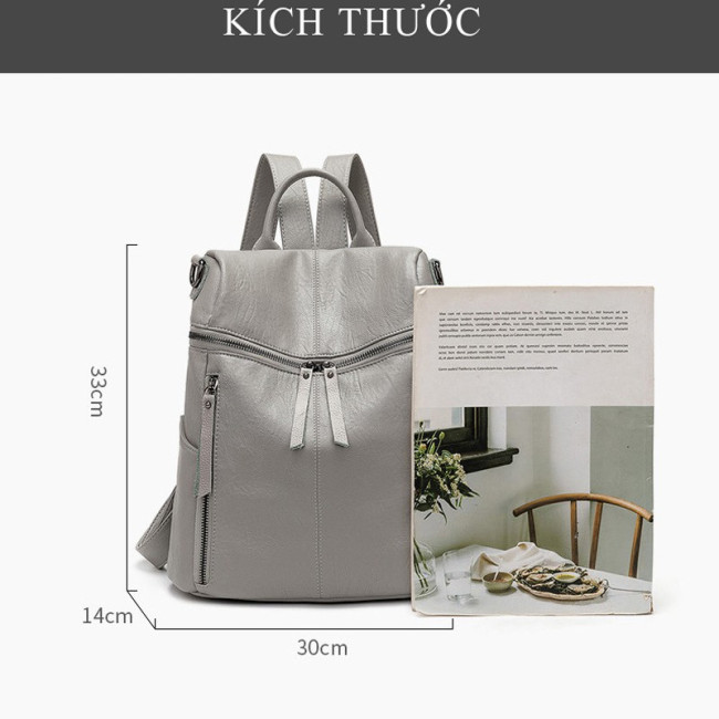 Balo da khóa ngang hai phong cách