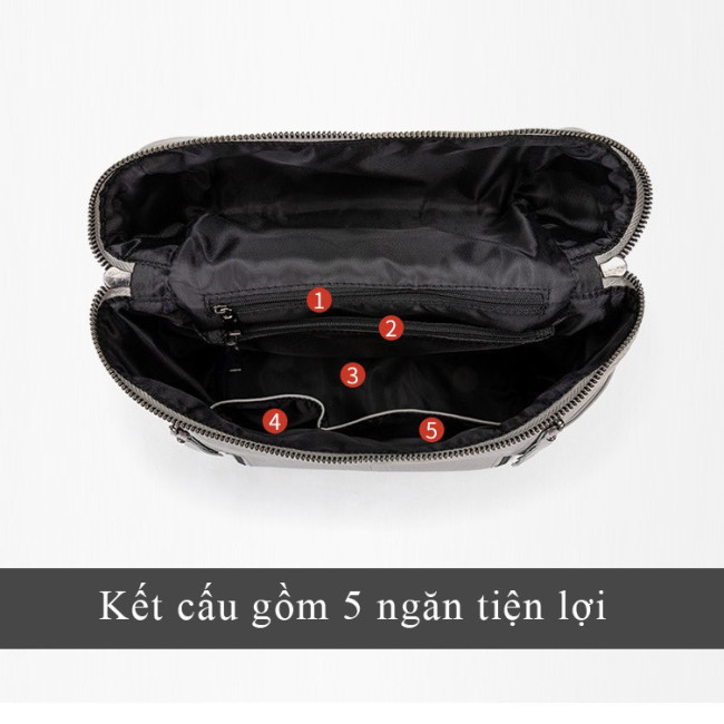 Balo da khóa ngang hai phong cách