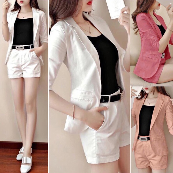 Bộ vest thời trang 4 Món Kèm Thăt Lưng