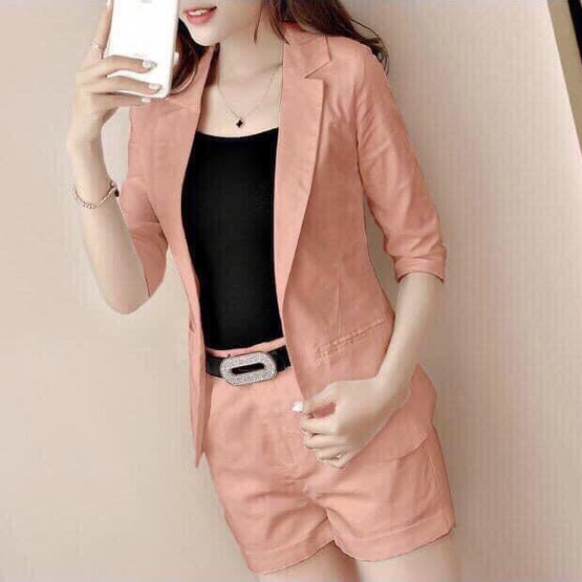 Bộ vest thời trang 4 Món Kèm Thăt Lưng