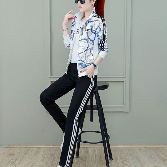 Set đồ bộ thu đông họa tiết 