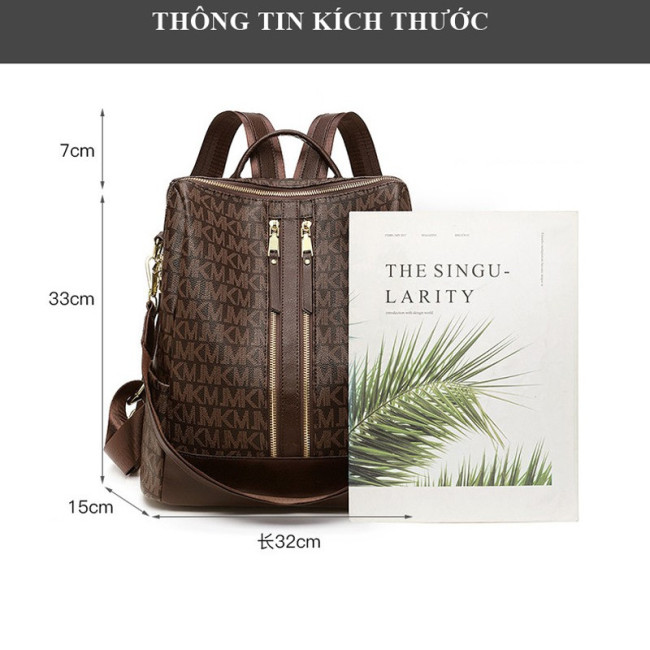 Balo Da Họa Tiết MKM Cao Cấp Phong Cách Thanh Lịch
