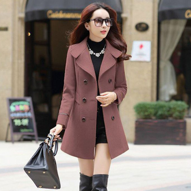 Áo khoác dạ form ngắn thời trang
