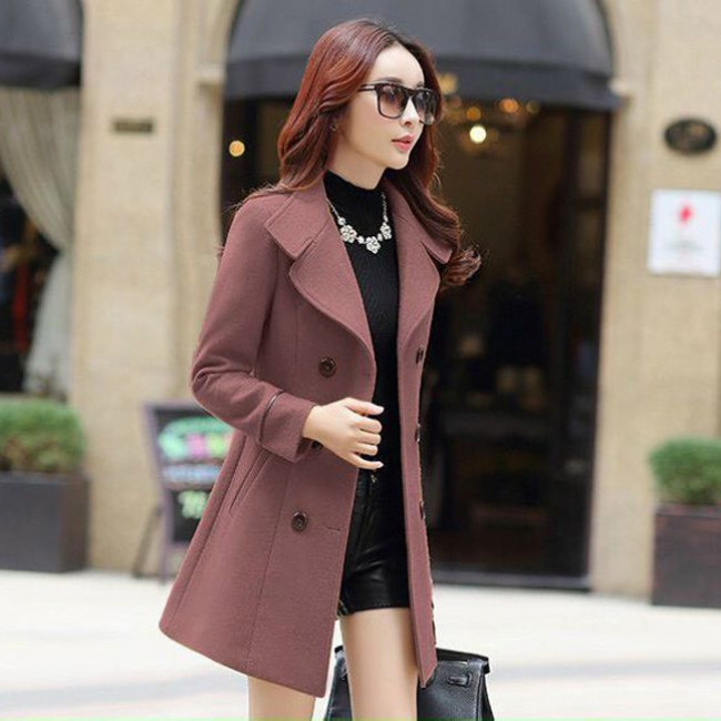 Áo khoác dạ form ngắn thời trang