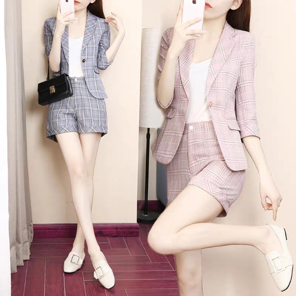 Set vest caro 3 món sành điệu